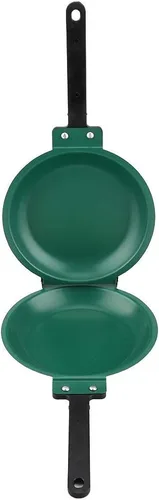 Miniatura 8 de Sartén para tortilla, sartenes antiadherentes, doble sartén, revestimiento de cerámica antiadherente de doble cara, sartén fácil de voltear