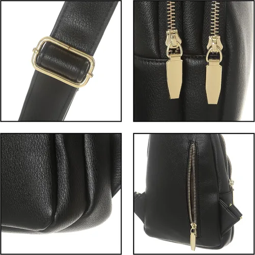 Miniatura 4 de Bolso cruzado pequeño, riñonera para mujeres y hombres, bolso bandolera de cuero para regalos, Estilo5-amarillo, L