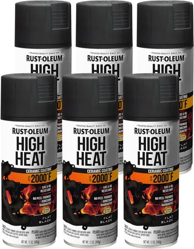Miniatura 4 de Rust-Oleum 260771 Pintura en aerosol de alto calor automotriz, 11 onzas, transparente