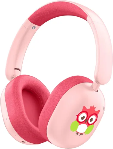 Miniatura 10 de LOBKIN - Auriculares Bluetooth para niños 6.0, auriculares inalámbricos sobre la oreja para niños con micrófono, tiempo de reproducción de 55 horas