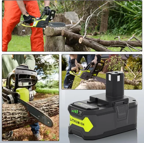 Miniatura 6 de Paquete de 2 baterías de repuesto de 6000mAh P108 para Ryobi 18V batería y cargador compatible con P108 P107 P105 P104 P103 P102 P190 PBP005 PBP006