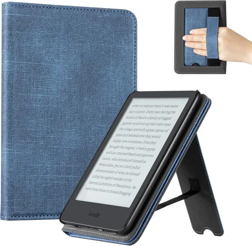Miniatura 13 de CoBak Case for 6" E-Reader - PU Leather Smart Cover with Auto Sleep/Wake & Hand Strap