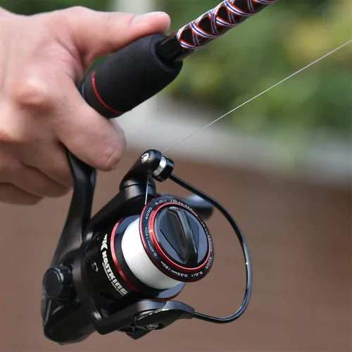 Miniatura 7 de KastKing Brutus Spinning Reel, Freshwater Spinning Fishing Reels, Graphite Frame, CNC Aluminum Spool, 5.2:1 Gear Ratio, 4+1 Ball Bearings