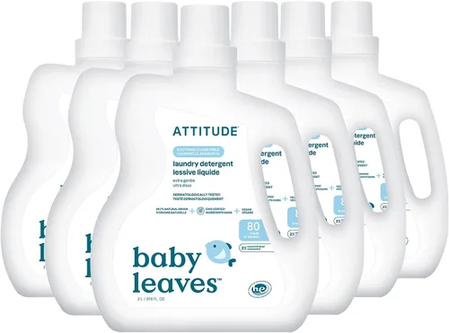 Miniatura 9 de Detergente líquido para ropa de bebés ATTITUDE, Verificado por EWG, seguro para ropa de bebé, infantes y recién nacidos, jabón de lavado vegano