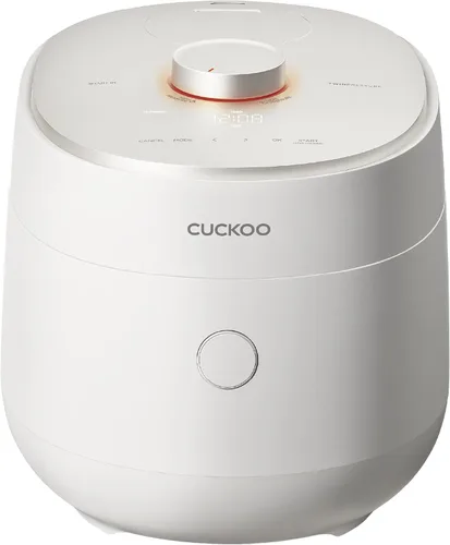 CUCKOO Olla arrocera a presión doble de 6 tazas sin cocer / 12 tazas cocidas con tecnología de calentamiento por inducción, sistema de presión
