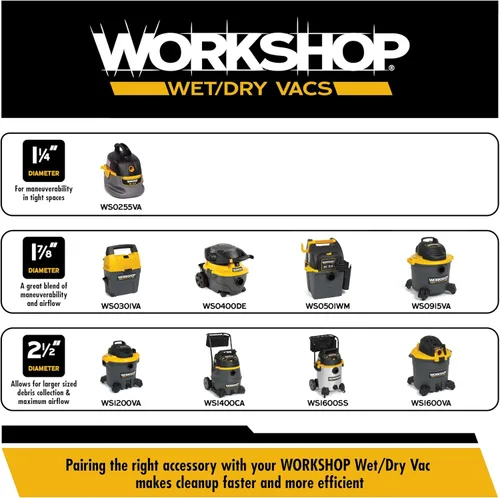 Miniatura 5 de Taller Wet Dry Vac ws1600va alta capacidad Wet Dry Vacuum Cleaner, 16-Gallon tienda Vacuum Cleaner, 6,5 Pico HP aspiradora en húmedo y seco