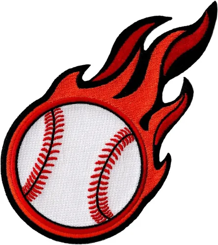 Miniatura 15 de Insignia bordada de béisbol Base Ball Fastball de hierro para aplicación deportiva