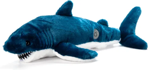 The Petting Zoo Mako - Peluche de tiburón, regalos para niños, animales salvajes del océano Onez, juguete de peluche de tiburón de 22 pulgadas