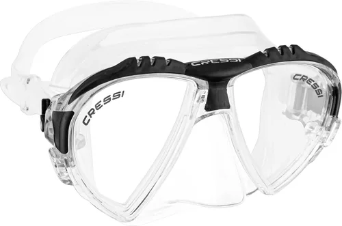 Cressi Matrix Adult Scuba Diving, Snorkeling, and Freediving Masks- Matrix: Made in Italy Claro/Negro