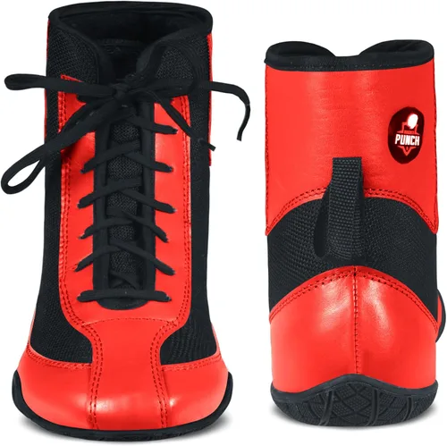 Miniatura 5 de Zapatos de boxeo profesionales para hombres y mujeres Zapatos de boxeo transpirables Zapatos de suela de goma antideslizante para campeones