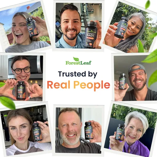 Miniatura 7 de ForestLeaf NAD - Cápsulas de resveratrol, suplemento liposomal NAD para mujeres y hombres con D-ribosa y granada, NAD+ para energía, concentración