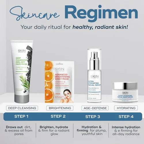Miniatura 7 de Skin Aesthetics Hidratante facial con ácido hialurónico y colágeno, antienvejecimiento, ultra hidratante, líneas finas y arrugas, cuidado de la piel
