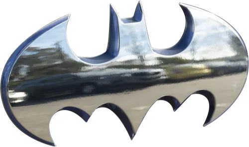 Miniatura 10 de Fan Emblems Emblema de coche de Batarang de Batarang de 1989, símbolo de Batarang 3D, color negro mate, tamaño: 3.8 x 1.8 x 0.2 pulgadas - 1989