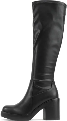 Soda SONIA Botas de plataforma de tacón grueso hasta la rodilla para mujer