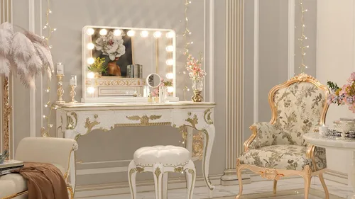 Miniatura 21 de Keonjinn Espejo de tocador Hollywood con luces y altavoz Bluetooth, 15 bombillas reemplazables, espejo de maquillaje con 2 bombillas de repuesto, 3