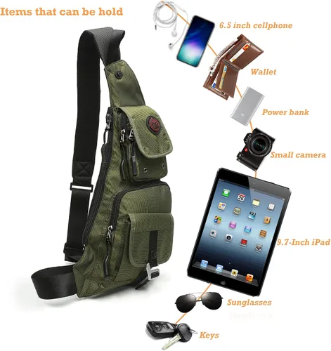 Miniatura 71 de Nicgid Sling Bag - Mochila bandolera para hombre), LYSB01NH075BJ-SPRTSEQIP