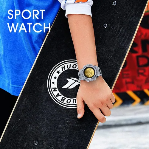 Miniatura 7 de Reloj analógico para niños, reloj para niños de 6 a 15 años, reloj digital para deportes al aire libre, multifuncional con cronógrafo LED 50 M