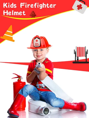 Miniatura 4 de 48/54/ 90 Pcs Pack Firefighter Hats Bulk Red Fire Chief Helmets Plastic Fireman Hat for Halloween Firefighter Party
