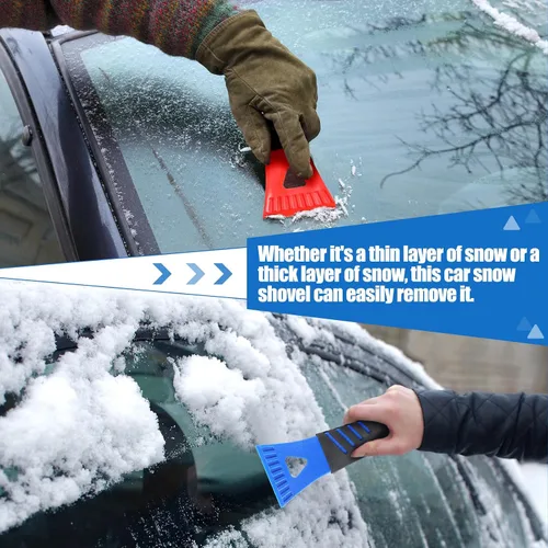 Miniatura 6 de Frienda Raspador de hielo para parabrisas de automóvil, herramientas de eliminación de hielo de nieve de plástico para autos, camiones y ventanas