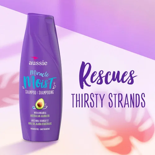 Miniatura 3 de Aussie Miracle Champú húmedo con aguacate y jojoba para cabello seco, sin parabenos, 30.4 onzas líquidas, (paquete de 4)