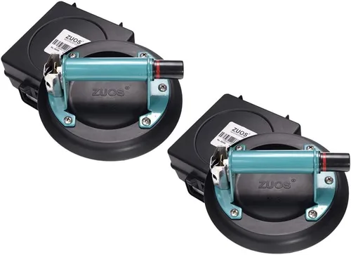 Ventosa de vidrio de 8 pulgadas para elevación de granito y vidrio, elevador de vacío con mango de metal y bomba de ABS, capacidad de carga de 560