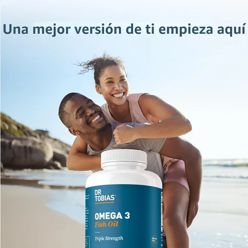 Miniatura 8 de Dr. Tobias Aceite de pescado Omega 3, 2000 mg de triple fuerza con 800 mg de EPA y 600 mg de DHA por porción, suplementos de aceite de pescado Omega