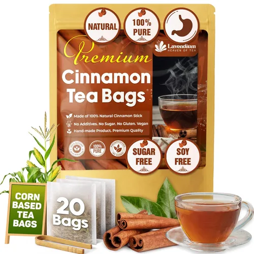 Miniatura 42 de Lavendium, 120 bolsas de té premium de fruta de melón amargo té de hierbas, 100% natural y puro, hecho a mano, hecho con materiales naturales