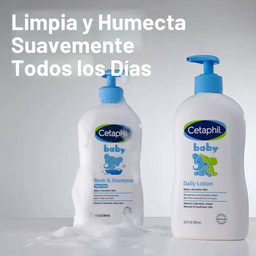 Miniatura 5 de Cetaphil Jabón y champú para bebés, 13.5 onzas, paquete de 2, hipoalergénico, lo suficientemente suave para el uso diario, sin jabón