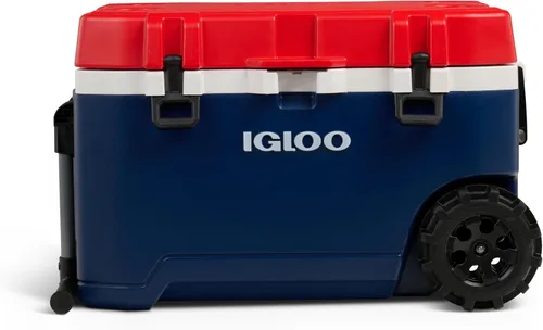 Miniatura 12 de Igloo Trailmate - Hielera con ruedas de 52 cuartos de galón, con carcasa dura aislada, color carbonita Carbonita 52Qt
