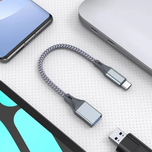 Miniatura 5 de 3 adaptadores USB C a USB, transferencia de datos de alta velocidad, convertidor USB, adaptador USB C macho a USB 3.0 hembra OTG para Apple 16 15