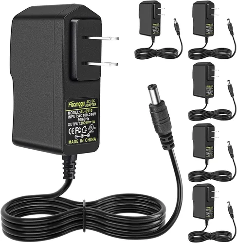 Miniatura 11 de Facmogu Paquete de 2 fuentes de alimentación de 12 V 1 A CA/CC, 100-240 V CA a CC 12 V 1 A, adaptador de pared de 12 W, 12 V, 1 amperio, convertidor