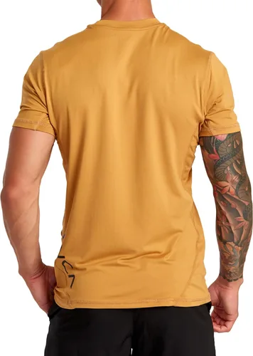 Miniatura 5 de RVCA Camiseta deportiva de manga corta con cuello redondo para hombre