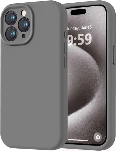 Miniatura 199 de LOVE 3000 Compatible con Funda para iPhone 15, [Cámara de Cobertura Completa de Silicona Suave] [Protección contra Caídas de 8 pies], Forro de Negro