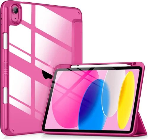 Miniatura 26 de VIKESI - Funda para iPad (A16) 11 pulgadas 2025 y iPad 10ª generación 10.9 pulgadas 2022, con parte trasera transparente y marco de TPU a prueba