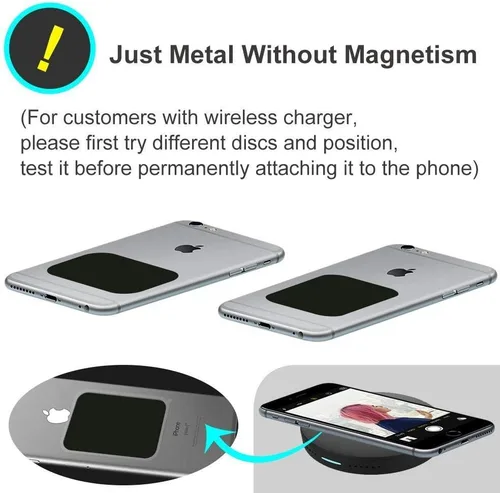 Miniatura 6 de Great 1 Placas universales de metal con adhesivo 3M para todos los soportes magnéticos de automóvil, teléfono celular, soporte para tableta, soporte