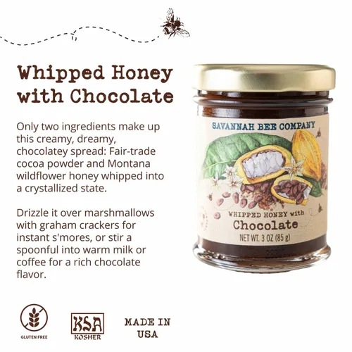Miniatura 3 de Miel batida de Savannah Bee Company - Miel untable 100% natural (3 onzas (Paquete de 1), Chocolate)