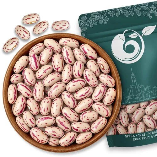 Miniatura 7 de NY Spice Shop Frijoles secos de arándano - Frijoles Borlotti secos de 1.5 libras - Frijoles romanos - Frijoles de arándano romano naturales