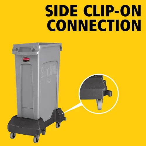 Miniatura 4 de Rubbermaid Commercial Products 1980602 Slim Jim - carrito de contenedor.