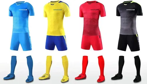 Miniatura 3 de PAIRFORMANCE Conjunto de camisetas de fútbol para niños, uniforme de entrenamiento de equipo deportivo de 6 a 12 años, para niños y niñas, conjunto