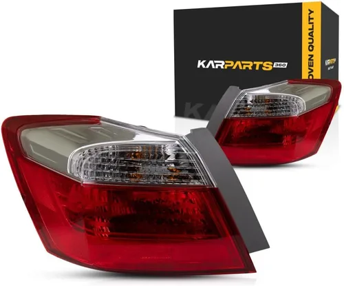 Miniatura 9 de KarParts360 Para 2013 2014 2015 Honda Accord Conjunto de luz trasera lado conductor exterior sedán w/bombillas para HO2804101 33550-T2A-A01 Lado
