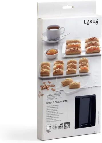 Miniatura 6 de Lékué - Molde financiero gourmet de 9 cavidades, color negro