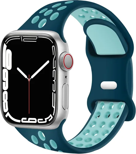 Miniatura 12 de Correas deportivas compatibles con correas de Apple Watch de 1.496 in 1.575 in 1.614 in 1.654 in 1.732 in 1.772 in 1.811 in 1.929 in, correa