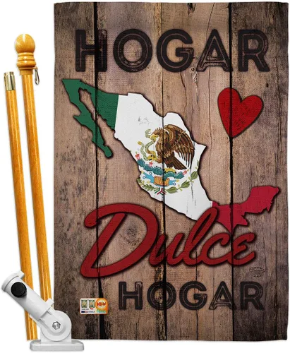 Miniatura 13 de Country Mexico Hogar Dulce Garden House - Juego de banderas de nacionalidad regional, nacionalidad internacional, mundo particular, área pequeña