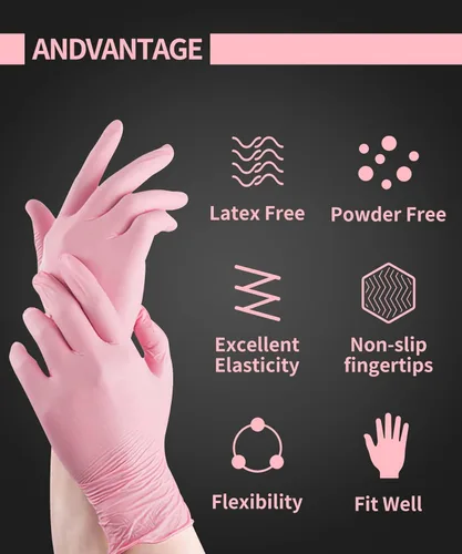 Miniatura 2 de PROMEDIX P Nitrile Disposable Gloves,4mil-100 Count,Gloves Disposable Latex Free,Powder Free for Cooking,Household,Food safe
