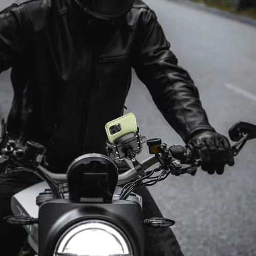 Miniatura 7 de LOKTENWO Soporte de teléfono para motocicleta y bicicleta, soporte para teléfono celular con bloqueo y liberación, base de montaje de manillar