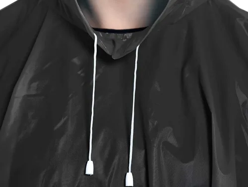 Miniatura 14 de ANTVEE Ponchos de lluvia para adultos, impermeable, portátil, reutilizable, paquete de 2 con capucha con cordón, se mantiene seco