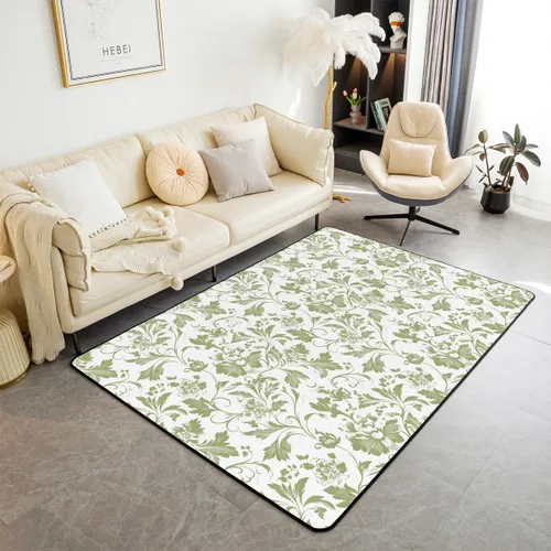 Miniatura 19 de jejeloiu Groovy Flower Area Rug 3x5 Retro Floral Boho Living Room Rugs for Bedroom 70S Hippie Groovy Flowers Bohemian Decor Carpet Psychedelic Beige