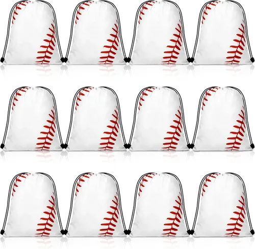 Miniatura 9 de Shappy 12 bolsas de baloncesto con cordón, pequeñas bolsas deportivas a granel, mochila para golosinas para bailes, fiestas de cumpleaños, regalos