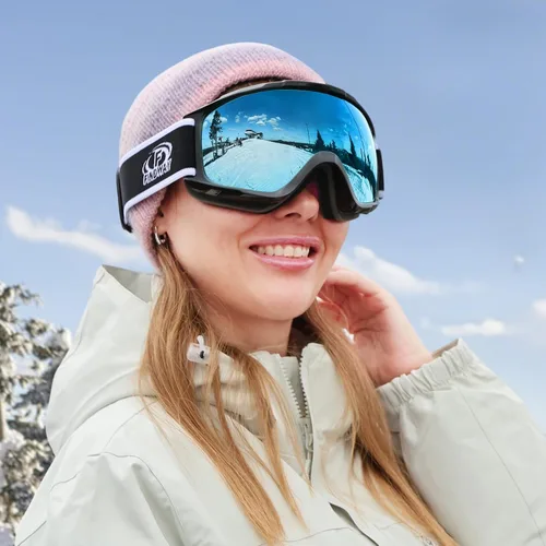 Miniatura 7 de Findway - Gafas de esquí para usar sobre anteojos, para nieve y snowboard, para hombre, mujer y jóvenes, 100 % protección contra rayos ultravioleta