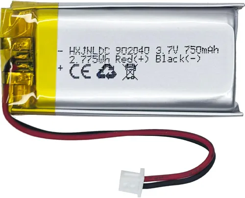 DC 3.7V 750mAh 902040 Batería recargable de polímero de litio, adecuada para productos electrónicos de bricolaje 3.7-5V con reemplazo de batería de